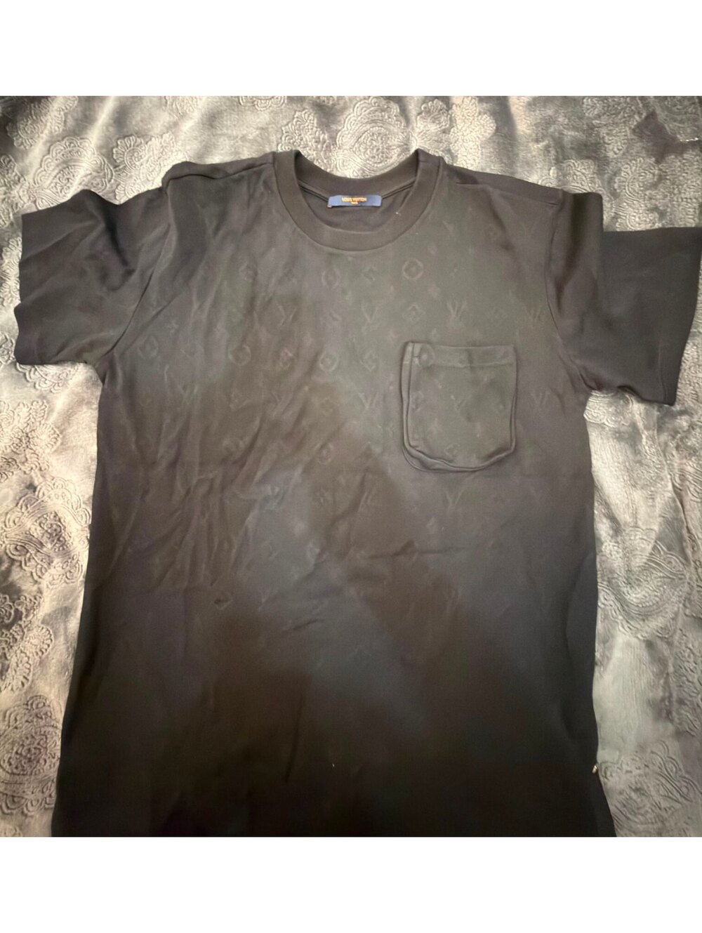 Louis Vuitton Black Monogram Pocket T-Shirt Size S
